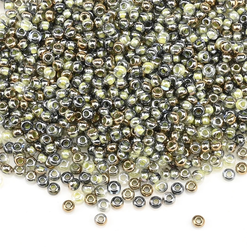 1200 Stück 2 mm mehrfarbige tschechische kleine Glasperlen, lose Distanzperlen für Handarbeiten, DIY-Schmuckherstellung, Charms, handgefertigtes Armband – Detail 14