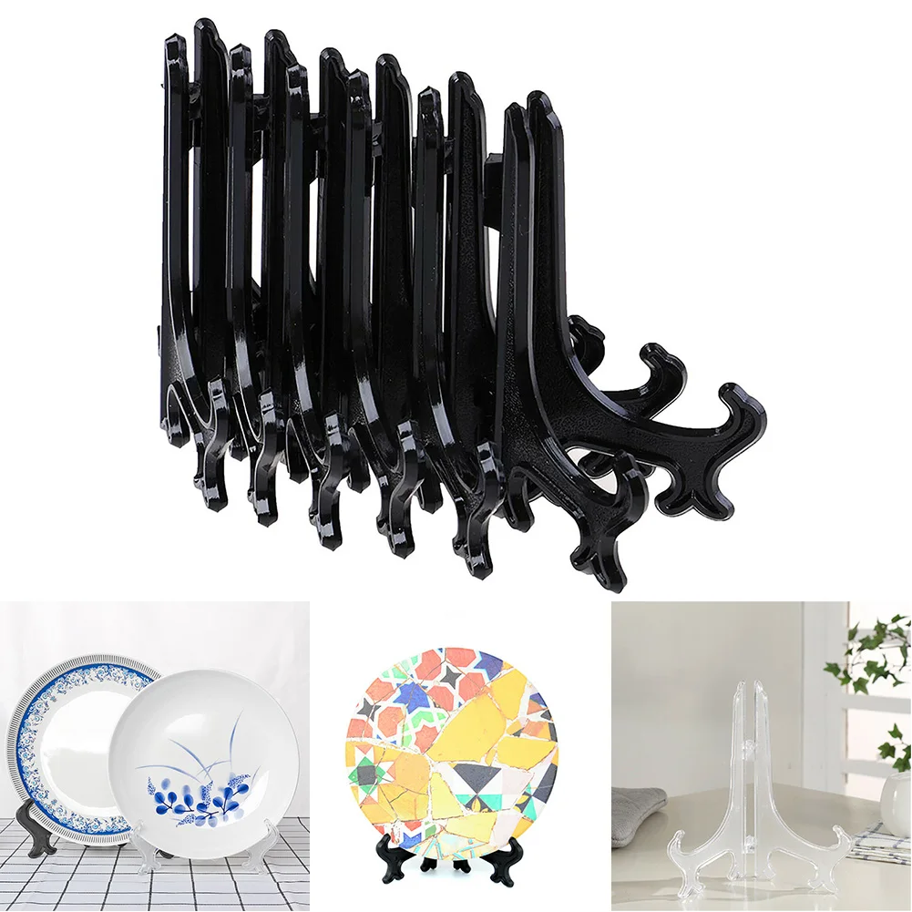 10pcs Portable Easels Plate Holders Display Stand Stander Picture Frame Photo Tools Display Dish Rack Home Decor