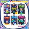 24pcs Diy Coloring Books Filling The Space Game Images Paper Color Space Practice Workbook Painting Art Book For School Drawing 2