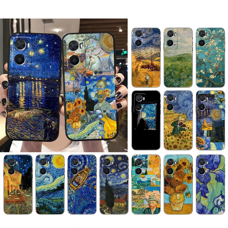 

Van Gogh Painting Case For OPPO Realme 10 Pro Plus GT 2 Pro X2 Pro XT C25S 8 7 6 Pro 6i GT Master C3 C21 C21Y X3 SuperZoom