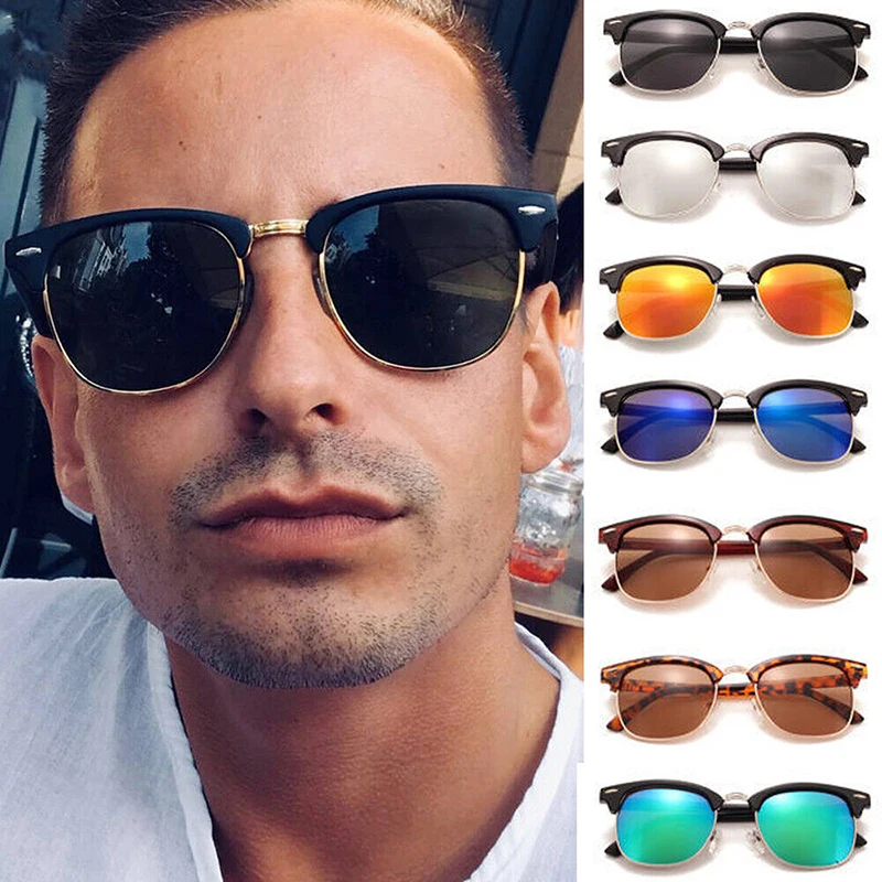 

New Fashion Semi Rimless Polarized Sunglasses Men Women Brand Designer Half Frame Sun Glasses Classic Oculos De Sol UV400