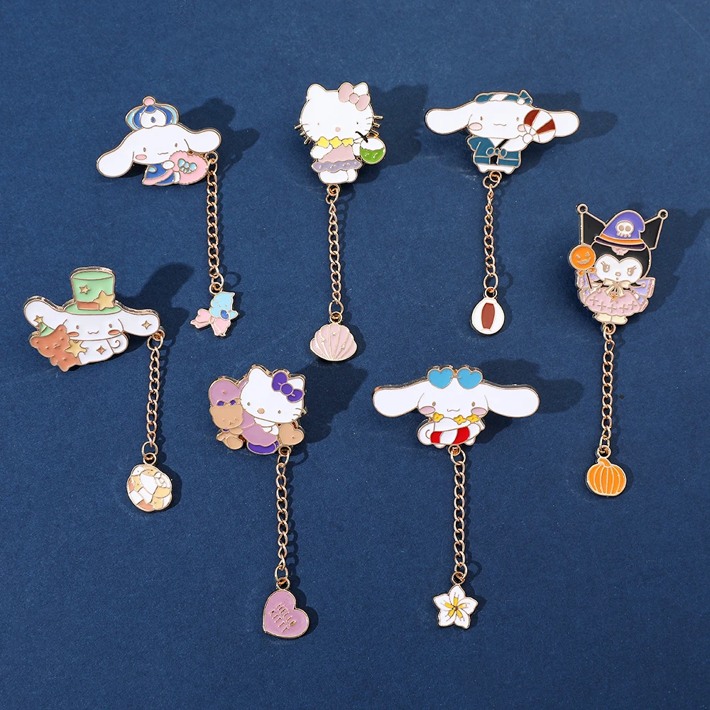 Sanrio Brooch Hello Kitty Anime Kawaii Brooches Badges Y2k