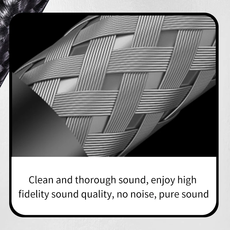 Aux Audio Cable OFC Silver Plated 3.5mm Jack Gold-Plated 4 Poles Male To Male Wire For Car Mobile Phone Notebook Speaker Line