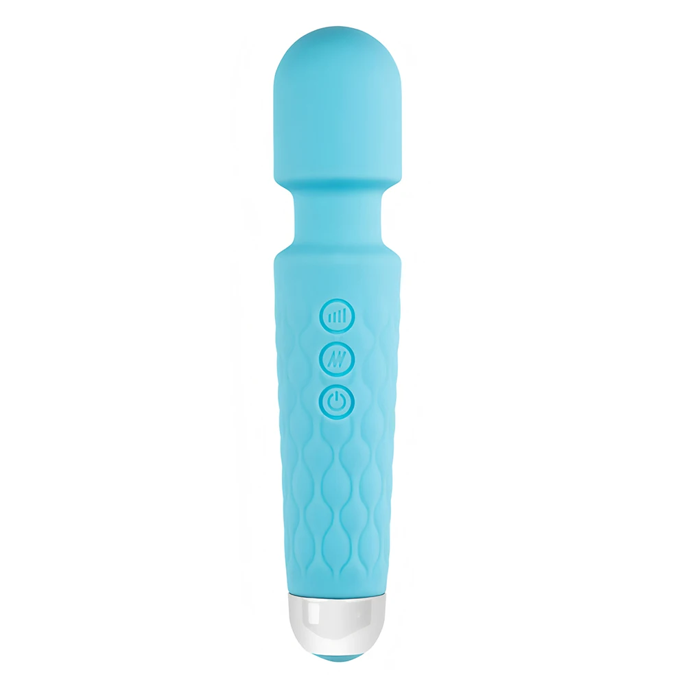Massage Stick 20 Frequency Strong Vibrator AV Stick Waterproof USB Rechargeable Adult Sex Products Vibrator  For Women