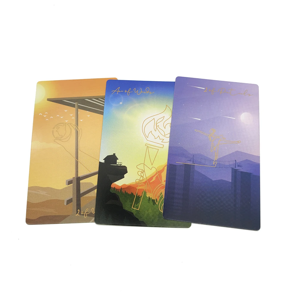 12x7cm Linescape Divination Tarot Evolution  Narrow Line and Wide Landscape  with Guide Book 4