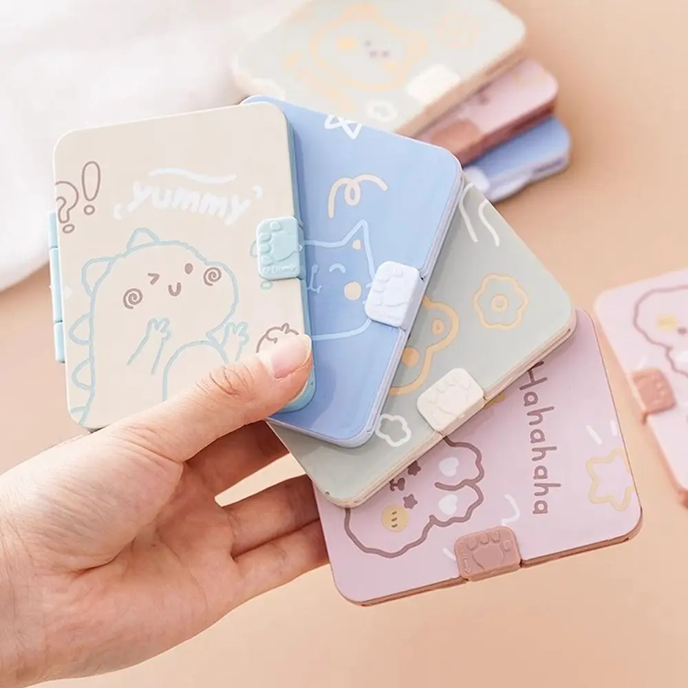 

Foldable Portable Folding Mirror Square Portable Makeup Mirror Korean Style Makeup Tool Desktop Decorative Mirror