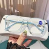 Large Oversized New Trend Reading Glasses Classic Anti-blue Light Presbyopia Eyewear Men Women Farsighted Eyeglasses Degree+4.0 2