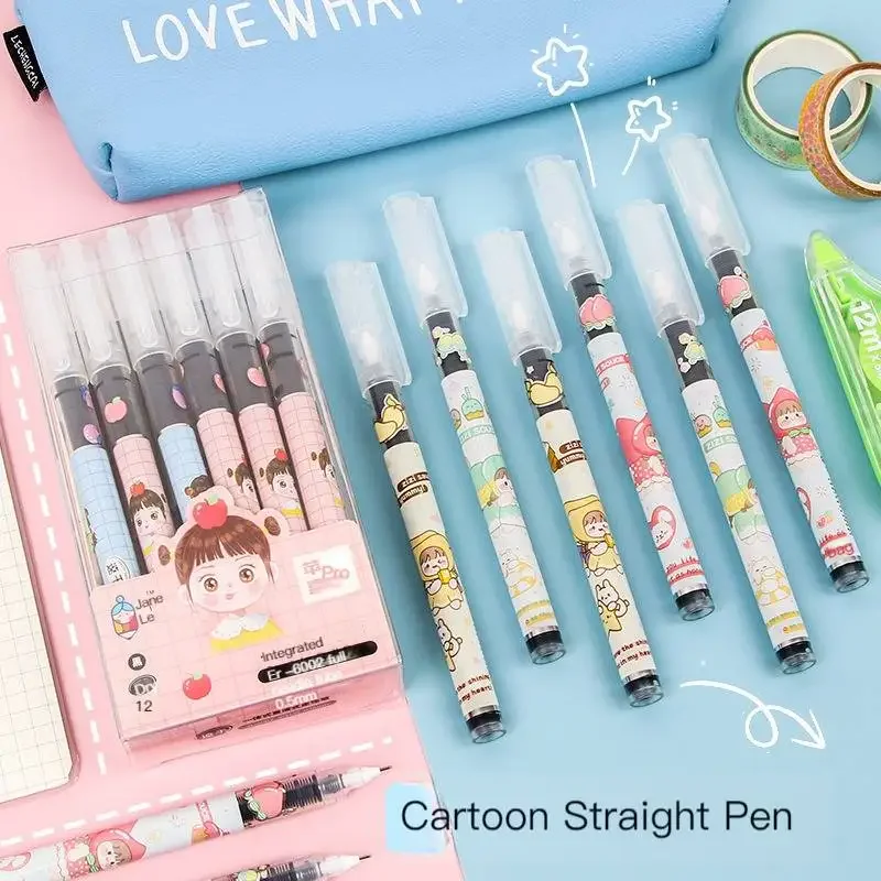 MOHAMM 6pcs/Set 0.5mm Creative Cartoon Cute Gel Pens for Writing