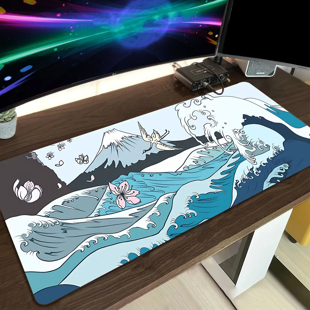 

Japanese Great Off Wave Mausepad Pc Setup Accessories Mouse Pad Office Desk Mat Large Mouse Mat For Computer Keyboard Pads