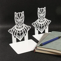 Marvel Black Panther Metal Bookends for Shelf Classic Figure Collection Decoration Books Support Stands Gifts for Fans 2