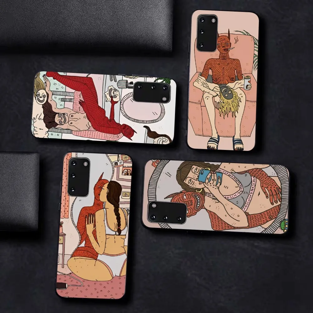 

Polly Nor Art Phone Case For Samsung S 9 10 20 21 22 23 30 23plus lite Ultra FE S10lite Fundas