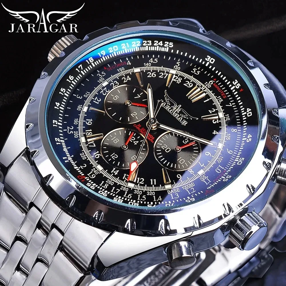 Automatic Design Week Business Watch Military Multifunction Sub-Dials Mechanical Watches For Men