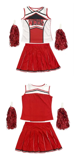 ABITO ELEGANTE DA donna Glee cheerleader ragazza scuola uniforme costume  festa EUR 28,15 - PicClick IT