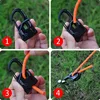 Heavy-Duty Aluminum Alloy Tent Rope Tensioner – Durable,Rustproof,Lightweight Cord Adjuster for Secure Camping,Hiking & Outdoor 3