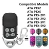 ATA PTX5 PTX-5 Garage Door Remote Control TrioCode GDO PTX-5v1 PTX-5v2 GDO 11v1/6v3/6v4/7v2/7v3/8v3/9v2/9v3 433MHz Rolling Code 1