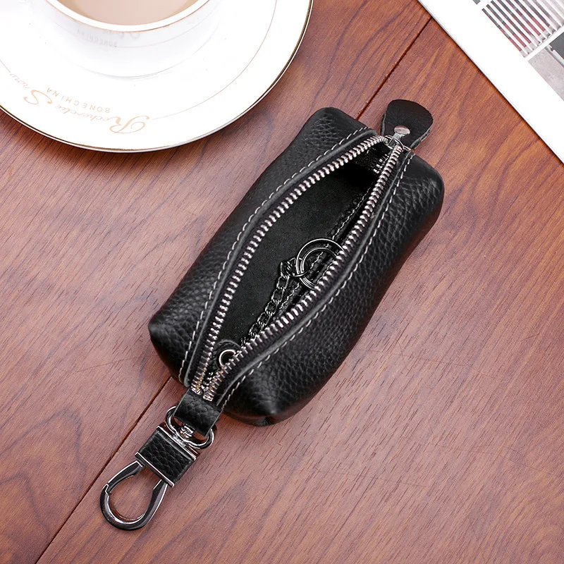 Genuine Leather Keychain Men Women Key Holder Organizer Pouch Cow Split Car Long Key Bag Housekeeper Case wallet key case,key holder,key organizer,key purse