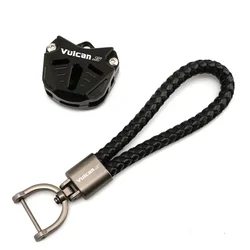 Motorcycle CNC Accessories Key Cover Case & Keychain (1 set Black)