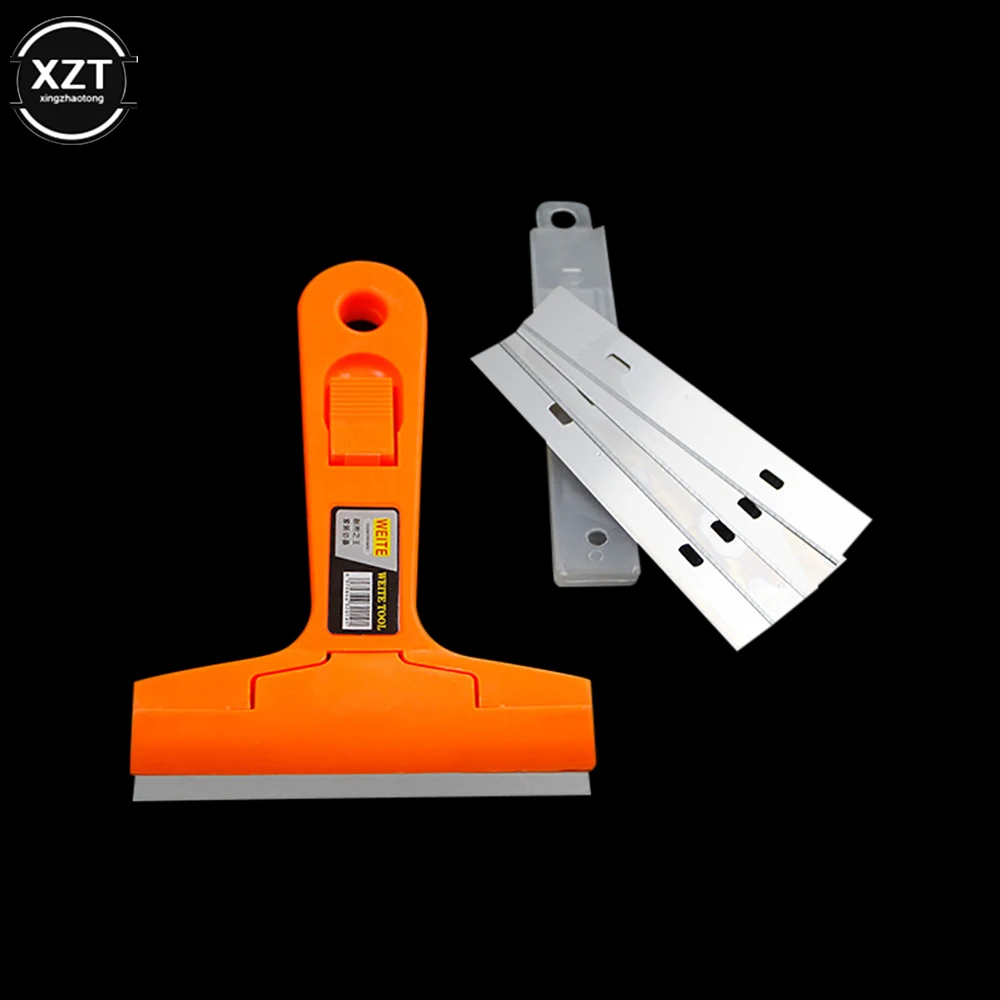 Portable Window Glass Cleaning Blade Floor Scraper Gap Cleaning Blade Glue Remover Multi-functional Plastic Hand Tool