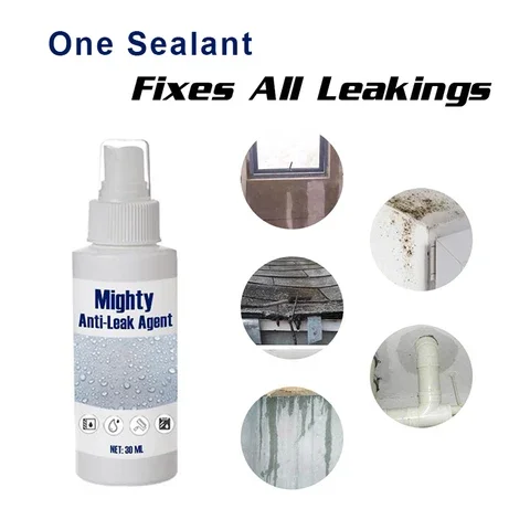 

30ML Mighty Sealant Spray Anti-Leaking Agent Leak-trapping Repair Spray Waterproof Glue for Toilet Window Wall Cracks Repair