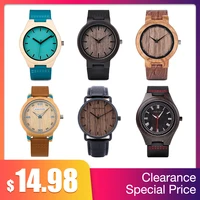 BOBO BIRD Men's Watches Lady Quartz Wooden Wristwatch Timepieces Clearance Price Customized Dropshipping 1