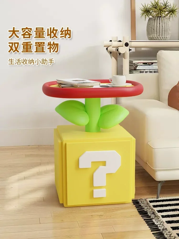 Children's Creative Sofa Side Table, Cartoon Home Bedroom Bedside Table, Simple Storage Rack, Living Room Coffee Table