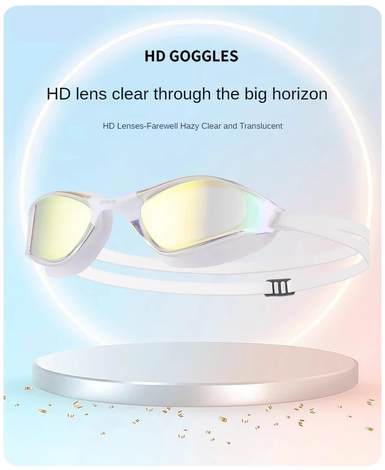 Zoke Electroplating Swimming Goggles High-Definition Waterproof And Anti Fog Competition, Professional Swimming Training, Racing