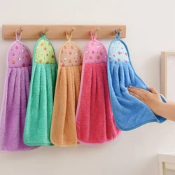 Set of 4 Soft Quick - Dry Coral Velvet Hand Towels (4 Pcs)