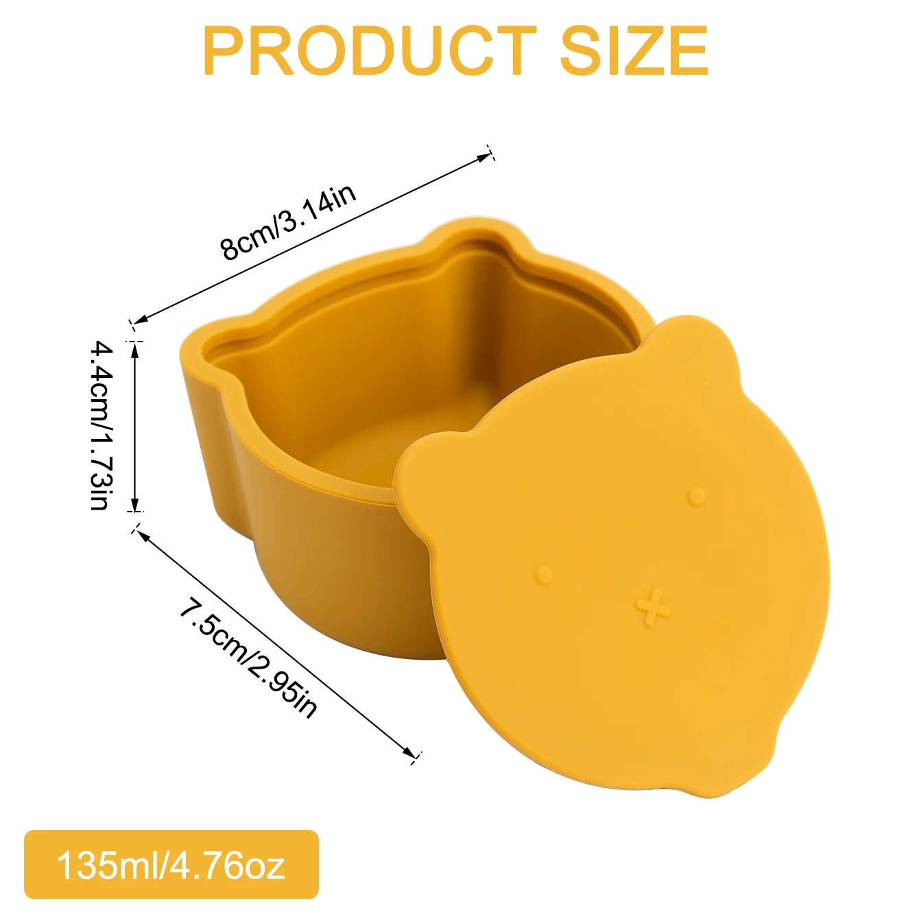 Baby food storage containers portable food storage box 1PCS Baby Cartoon Silicone Feeding Snack Cup Toddle Portable Food Storage Box Portable Snacks Container Children's Tableware
