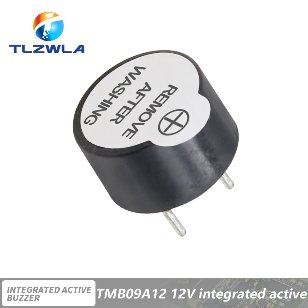 10-Pack Mini Active Piezo Buzzers - 3V/5V/12V Alarm Beepers