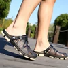 YRZL Men Sandals Summer Non Slip Casual Slippers Hole Shoes Clogs Men Home Garden Outdoor Male Beach Flat Slippers Big Size 45 6