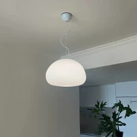 Creative White Glass Globe Pendant Light 5