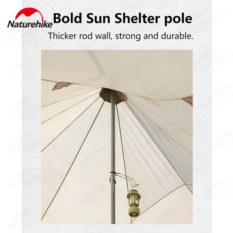 Silver Version Cloud Desk Awning Tent Big A Tower Coated Canopy Twin Tower Shelter Outdoor Camping Waterproof PU1500+ for Naturehike