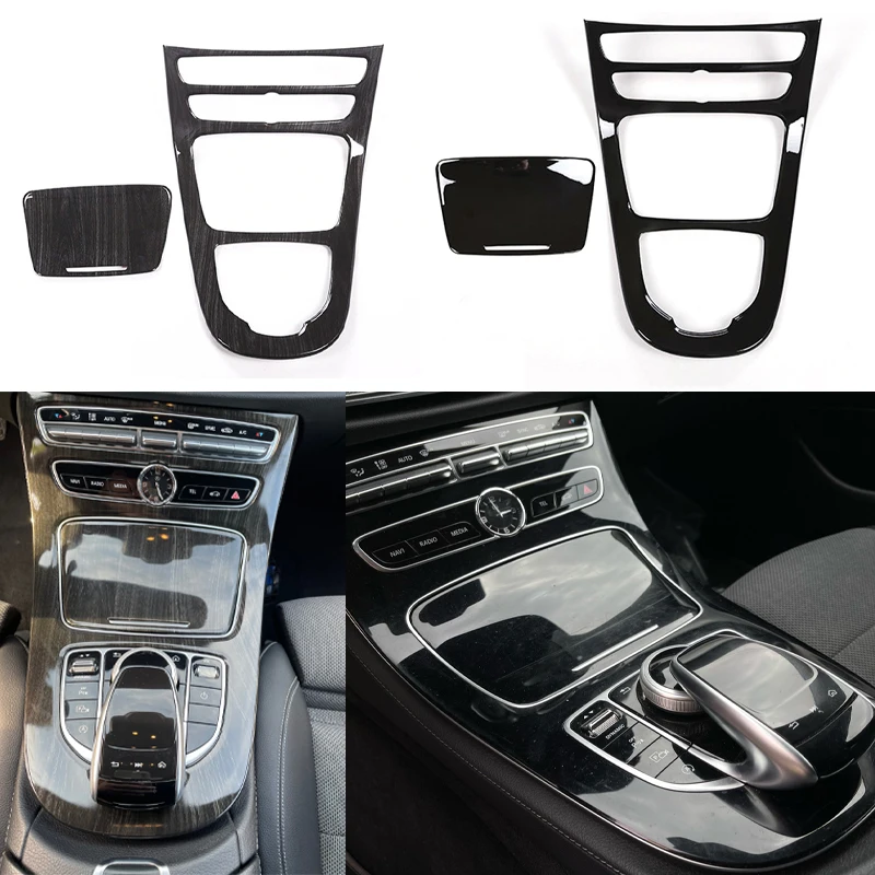 カーボンファイバーセンターコンソール,ギアパネル,シフトパネルカバー