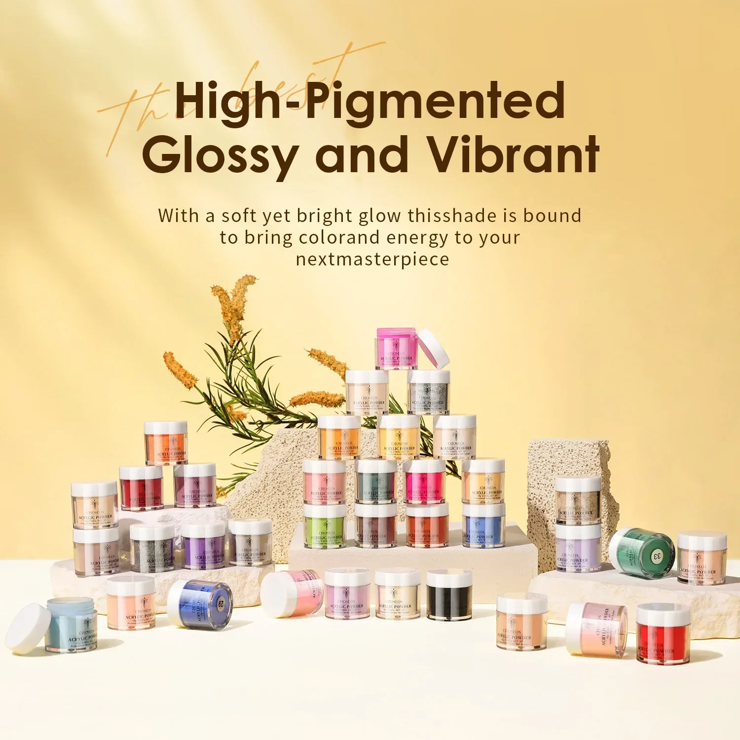 36 color Acrylic powder gift box set, used for 3D nail extensions, long-lasting beauty, giving mothers a high-end gift for GF 4