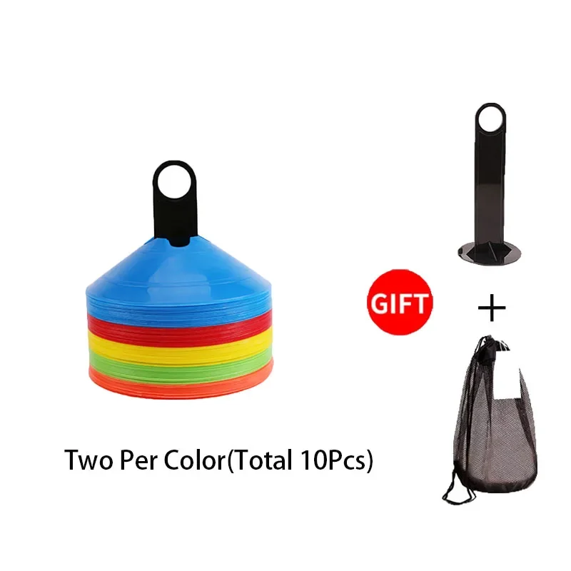 thumbnail image 1 of 10 piezas de conos de entrenamiento deportivo de fútbol, discos marcadores, conos de disco de fútbol, ejercicios de agilidad, obstáculos para evitar, accesorios deportivos, 1 of 5