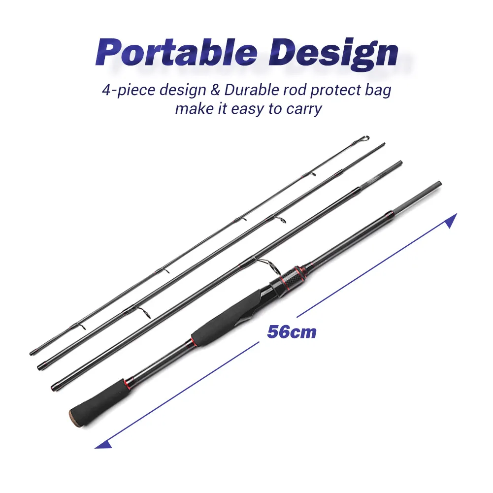 NOEBY Fishing Rod Leisure K4 Spinning Casting 2.13m 4