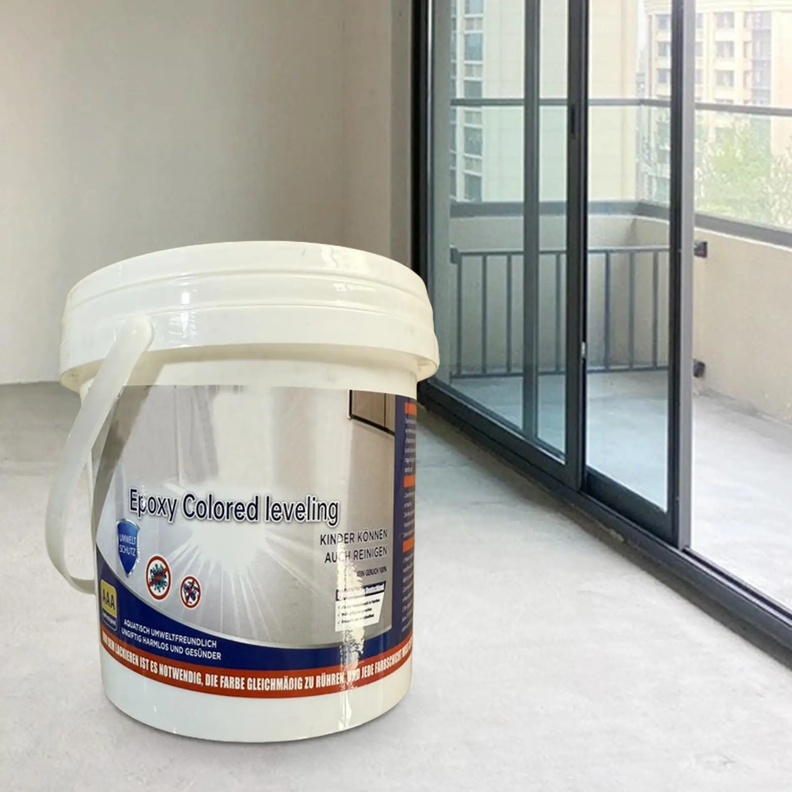 Epoxy Floor Paint Epoxy Coloured Sand Floor Paint Self Leveling High Gloss Marble Effect Water Based Nonslip Colored Floor Paint