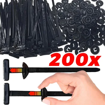 Nylon Zip Ties Multi-Purpose Car Engine Guards Underbody Panel Fastener Clip Screw Replacement Heavy Duty Self-locking Cable Tie 1