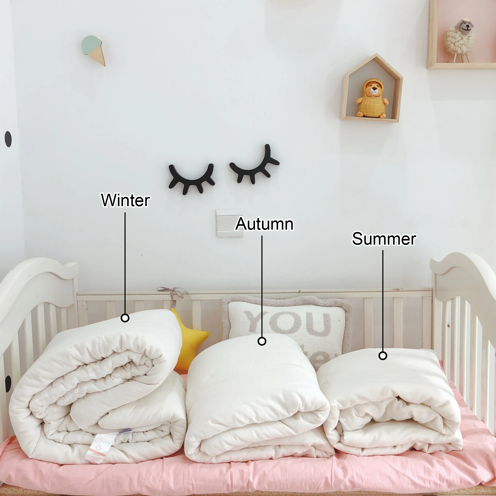 Cotton Baby Cotton Quilt Core Four Seasons Universal Quilted 120x150cm Children's Quilt CJ34