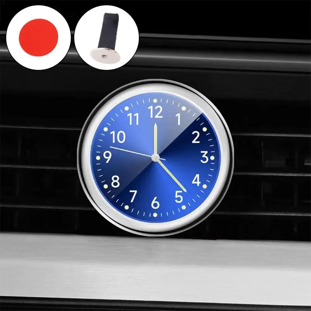 Car Clock Mini Watch Car Quartz Clock Mini Electronic Clock Waterproof Bicycle Motorcycle Watch Auto Car Dashboard In