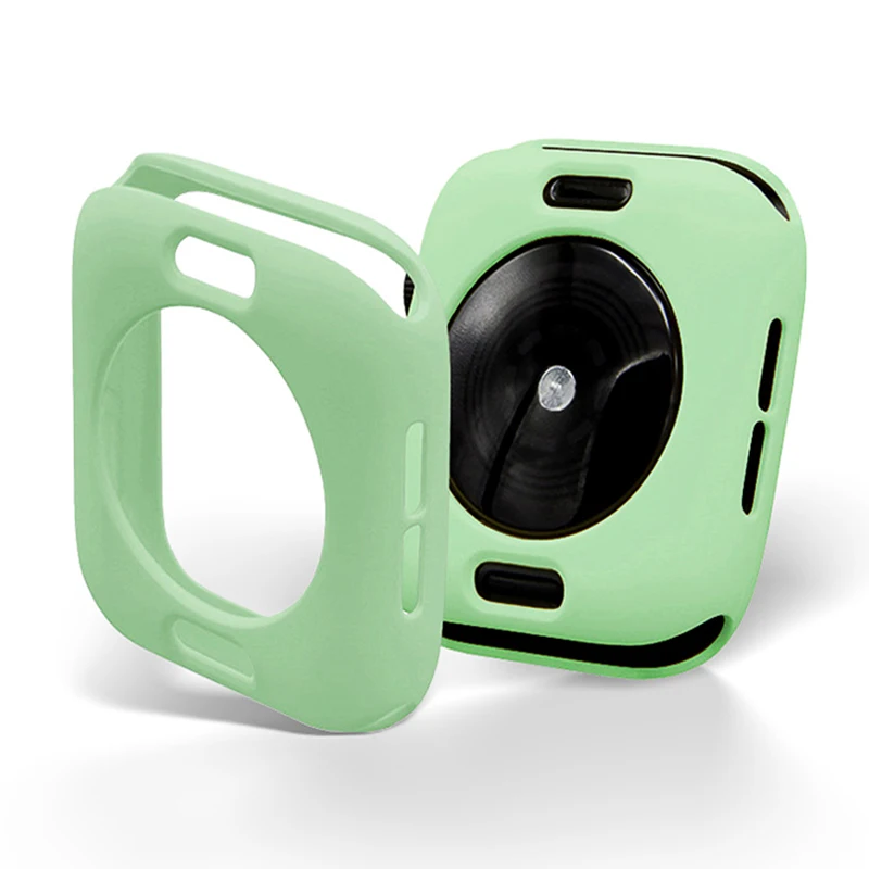 Cover Candy Per Apple Watch Case Series 8 7 6 5 4 3 Se 44Mm 40Mm Muslimah 45Mm Protezione Paraurti Morbida Accessori Per Orologi Apple