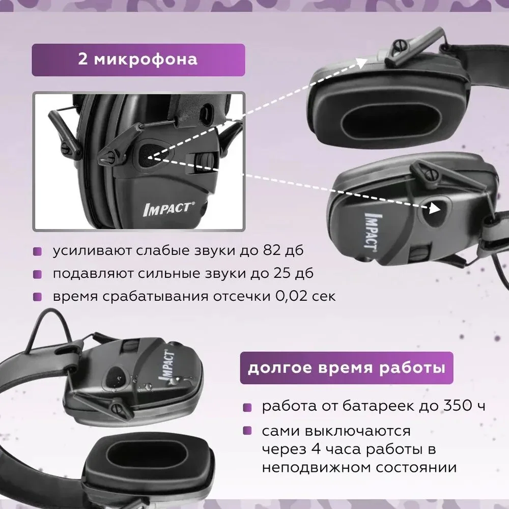 Electronic Shooting earmuffs Tactical headset Ear Protection Anti-noise Ear muff for Hunting Defender Sound Amplification