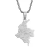Colombia Pendant Chain for Women Girls Stainless Steel Country Map Jewelry Colombia 5
