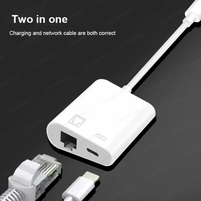 USB C에서 RJ45 기가비트 이더넷 LAN 어댑터