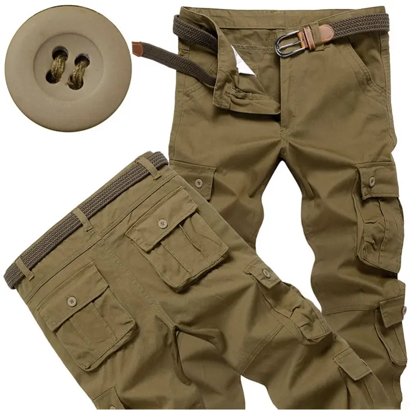 

Брюки-карго мужские тактические, повседневные штаны с несколькими карманами, уличные спортивные штаны для работы, высококачественные джоггеры, туристические штаны, удобные