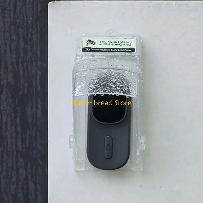 W89C 전천후 방지 방수 커버 비디오 초인종 용 형광 표시 대용량 최대 14.2cm X 7.5cm 적합