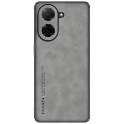 Luxury Sheepskin Leather Retro Business Back Cover Case for Redmi A5 (Gray)