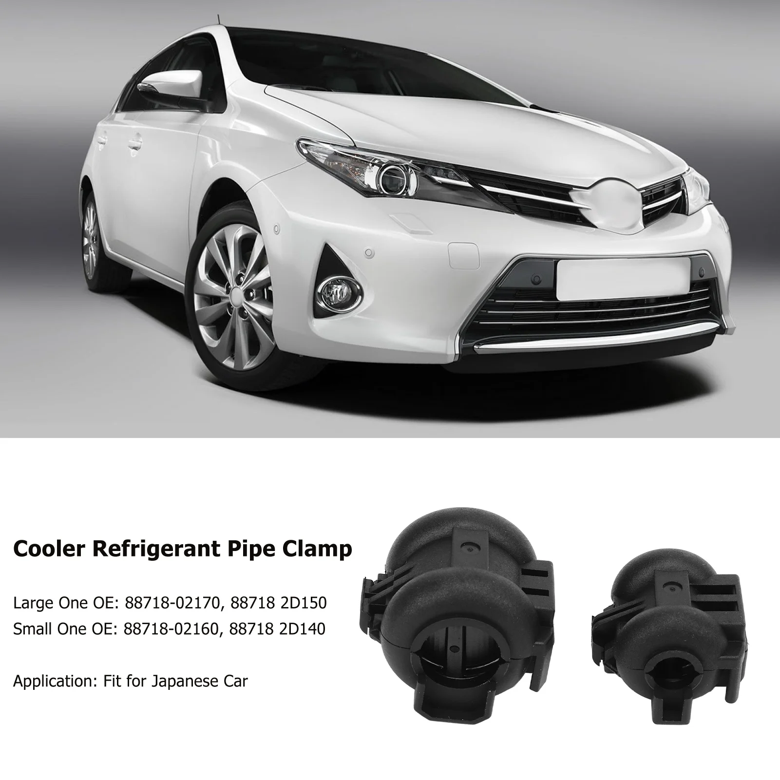 3/8in 5/8in 쿨러 냉매 파이프 클램프 88718 2D140 일본 자동차 용 강력한 클램핑 힘 88718-02160 AC 흡입 호스 클램프