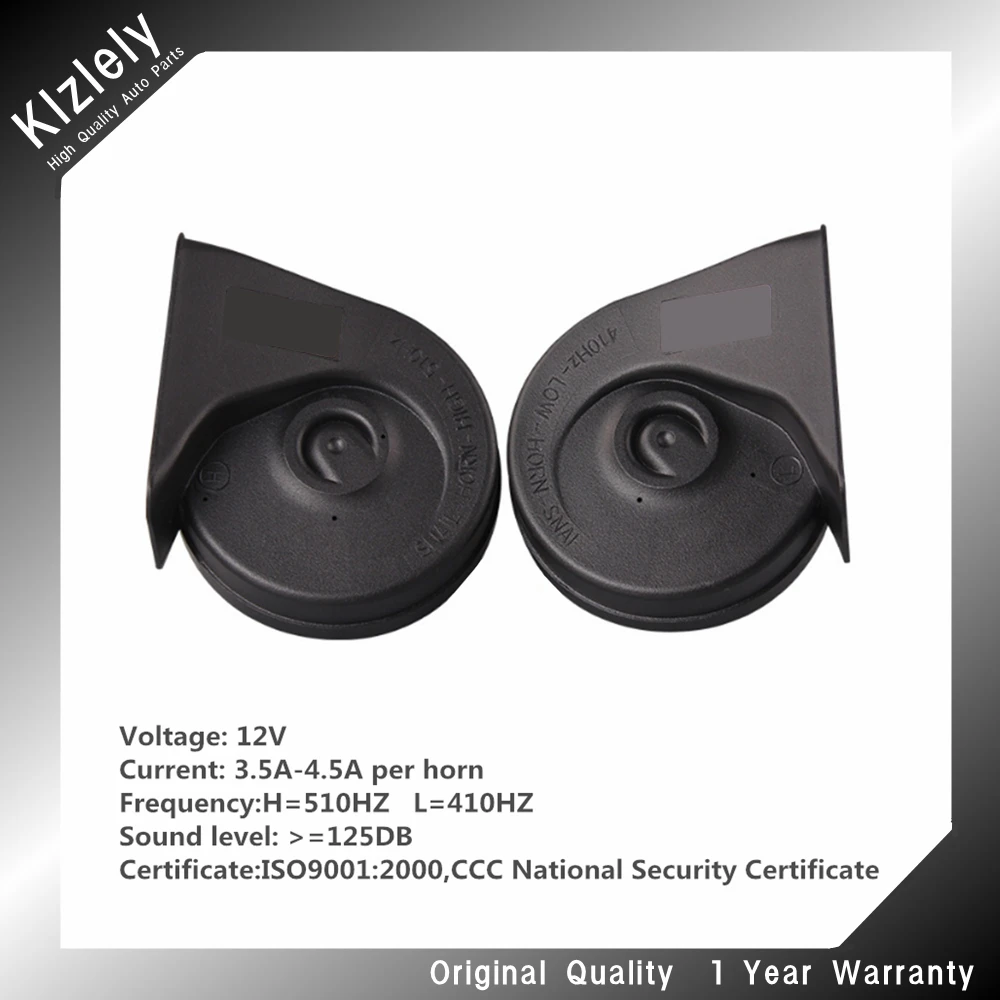 【horn cleg】 Snail Type Horn 12V 410/510Hz Loud AutoHorn Waterproof Car