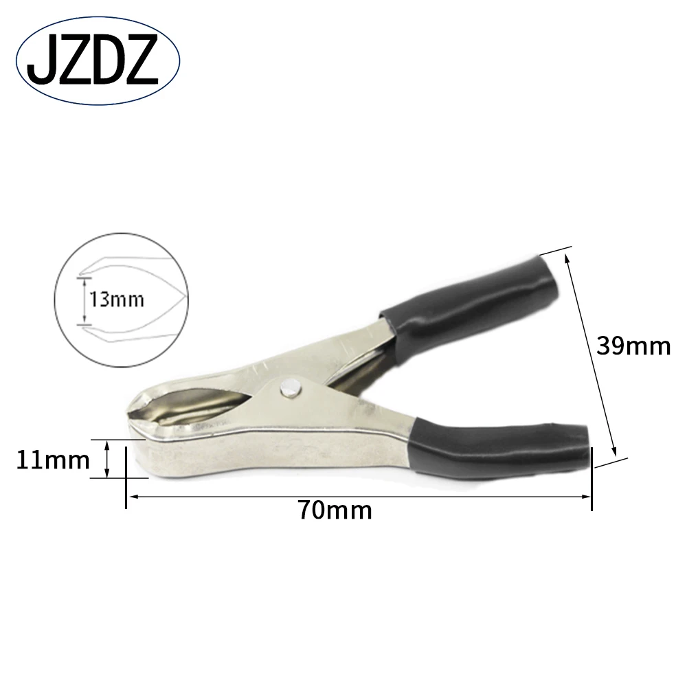 JZDZ 20PCS Insulated Alligator Clips Black Red Crocodile Clamps for Loaded Truck Car Battery Charging Electrical Testing J60013
